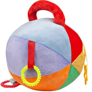 Развивающая игрушка Evotoys Мягкий бизиборд мячик Мультицвет Макси