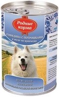 Родные Корма / Консервы для собак Говядина с потрошками в желе по-Купечески (цена за упаковку)