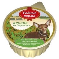 Родные Корма / Консервы для собак Кролик по-Стрелецки (цена за упаковку)