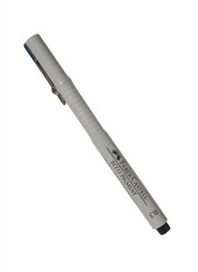 Ручка капиллярная черная 0,3мм ECCO PIGMENT, Faber-Castell