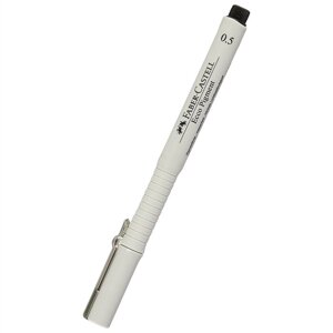 Ручка капиллярная черная 0,5мм ECCO PIGMENT Faber-Castell