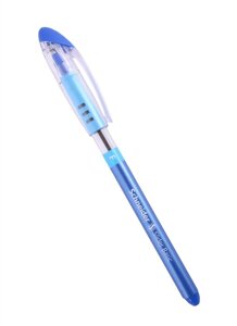 Ручка шариковая синяя Slider Basic, 0.8мм, грип., SCHNEIDER