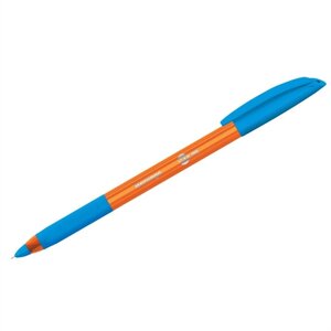 Ручка шариковая светло-синяя Skyline 0,7мм, игольч. стержень, грип, Berlingo