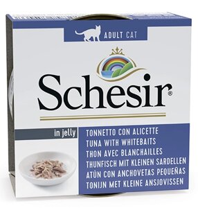 Schesir / Влажный корм Консервы Шезир для кошек Тунец малек (цена за упаковку)