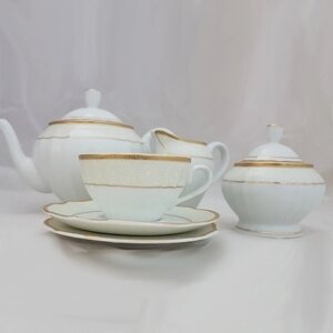 Сервиз чайный Porcelana Bogucice Madera 6 персон 15 предметов