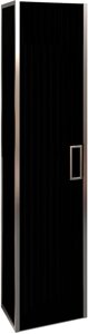 Шкаф-пенал Armadi Art Monaco подвесной, черный глянец, хром 868-BCR