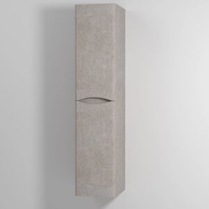 Шкаф-пенал Vod-Ok Adel 30 L, с бельевой корзиной, подвесной, белый камень /8817