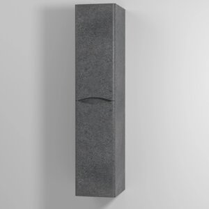 Шкаф-пенал Vod-Ok Adel 30 L, с бельевой корзиной, подвесной, серый камень /9003