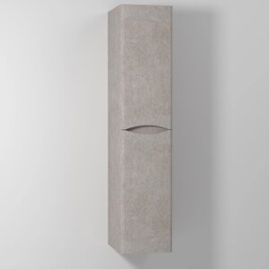 Шкаф-пенал Vod-Ok Adel 30 R, с бельевой корзиной, подвесной, белый камень /8816