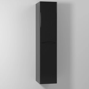 Шкаф-пенал Vod-Ok Adel 30 R, с бельевой корзиной, подвесной, черный /8795