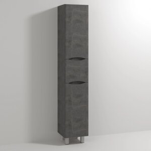 Шкаф-пенал Vod-Ok Adel 30 R, с бельевой корзиной, серый камень /8829