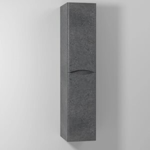 Шкаф-пенал Vod-Ok Adel 35 R, с бельевой корзиной, подвесной, серый камень /8673