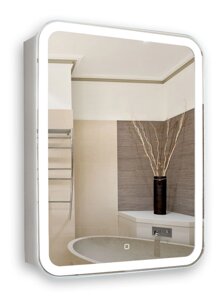 Шкаф-зеркало Azario Фиджи LED-00002362 50.8х75.6 с подсветкой, белый