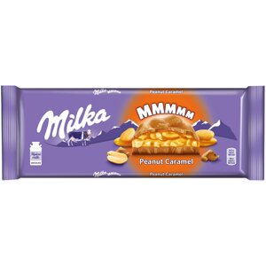 Шоколад молочный Milka с карамельной начинкой и арахисом 276 г