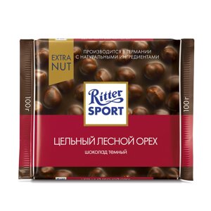 Шоколад Ritter Sport Темный Цельный лесной орех 100 г