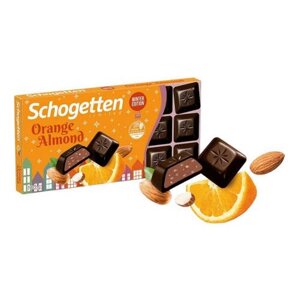 Шоколад темный Schogetten Orange Almond, 100 г