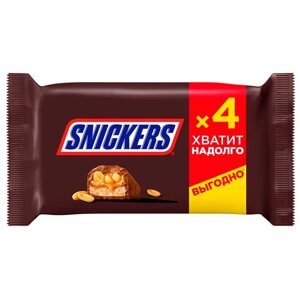 Шоколадные батончики Snickers Мультипак 4x40 г