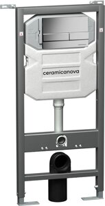 Система инсталляции для унитазов Ceramica Nova Envision Flat CN1002M кнопка хром матовый