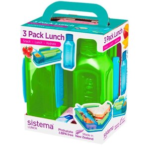 Sistema Набор Lunch: 2 контейнера и бутылка 475 мл 1595