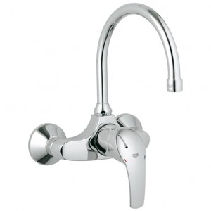 Смеситель для кухонной мойки Grohe Eurosmart, настенный с высоким изливом 32482001