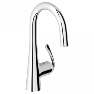 Смеситель для кухонной мойки Grohe Zedra с выдвижным С-изливом/лейкой 32296000