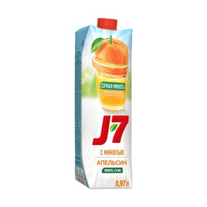 Сок J7 Апельсин с мякотью 0,97 л