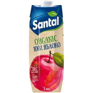 Сок Santal Organic Prisma яблочный, 1 л