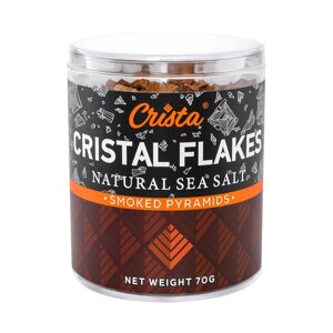 Соль морская Crista Flakes копченая 70 г