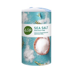 Соль морская мелкая 4Life йодированная 250 г