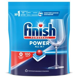 Средство для мытья посуды в посудомоечной машине Finish power 100 шт