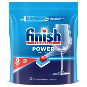 Средство для мытья посуды в посудомоечной машине Finish power 25 шт