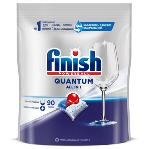 Средство для мытья посуды в посудомоечной машине Finish quantum 90 шт
