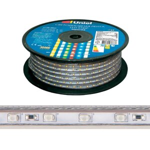 Светодиодная влагозащищенная лента (UL-00006481) Uniel 10W/m 120LED/m 2835SMD белый 50M ULS-2835-120LED/m-10mm-IP67-220V-10W/m-50M-4000K