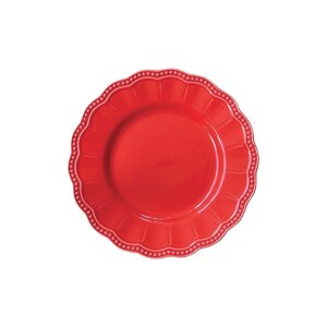 Тарелка закусочная Easy life Elite красная 21 см