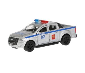 Технопарк Машина металлическая Ford Ranger пикап Полиция 12 см
