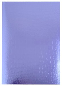 Тетрадь А4 96л кл. METALLIC CROCO Фиолетовый скоба, бумвинил
