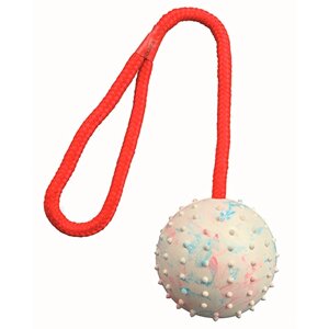 Trixie / Игрушка Трикси для собак "Мяч на веревке" натуральный каучук