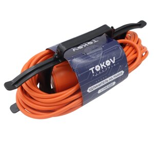Удлинитель-шнур Tokov Electric на рамке 10 м без заземления сечение 2х0,75 мм² с защитной крышкой