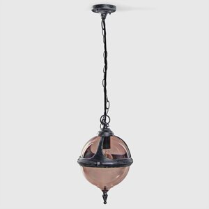 Уличный подвесной светильник Amber Lamp серебряный с чёрным (8265В)