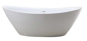 Ванна акриловая Vincea VBT-203, 180 x 85 x 65 см, слив-перелив в комплекте, белый