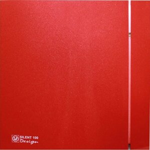 Вытяжной вентилятор SolerPalau Silent 100 CRZ Design-4C red 5 сменных полосок 100 CRZ RED DESIGN-4C (230V 50)