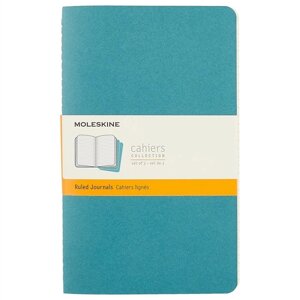 Записная книжка Moleskin Cahier Journal Large, 3 шт, голубой, 40 листов, А5