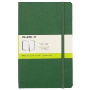 Записная книжка Moleskin Classic Large, зелёная, 120 листов, А5