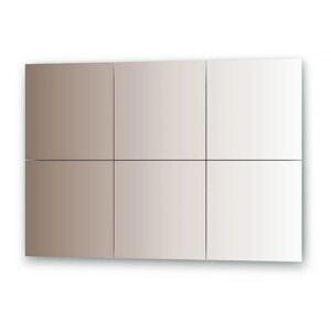 Зеркальная плитка Evoform с фацетом 15 мм бронза квадрат 30 х 30 см 6 шт.