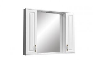 Зеркальный шкаф Stella Polar Кармела 100/C подвесной, ольха белая SP-00000187