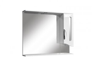 Зеркальный шкаф Stella Polar Сильва 100/C, с подсветкой, правый, белый SP-00000207