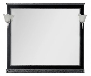 Зеркало Aquanet Валенса 110 черный краколет/серебро 180296