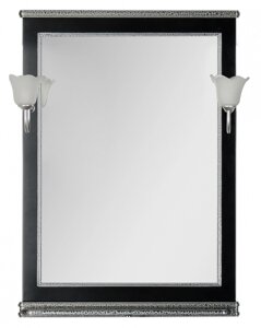 Зеркало Aquanet Валенса 70 черный краколет/серебро 180298