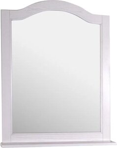 Зеркало ASB-Woodline Модерн 85 белое, патина серебро /11232