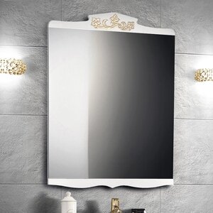 Зеркало Belux Порто 70 белое с золотом R8365